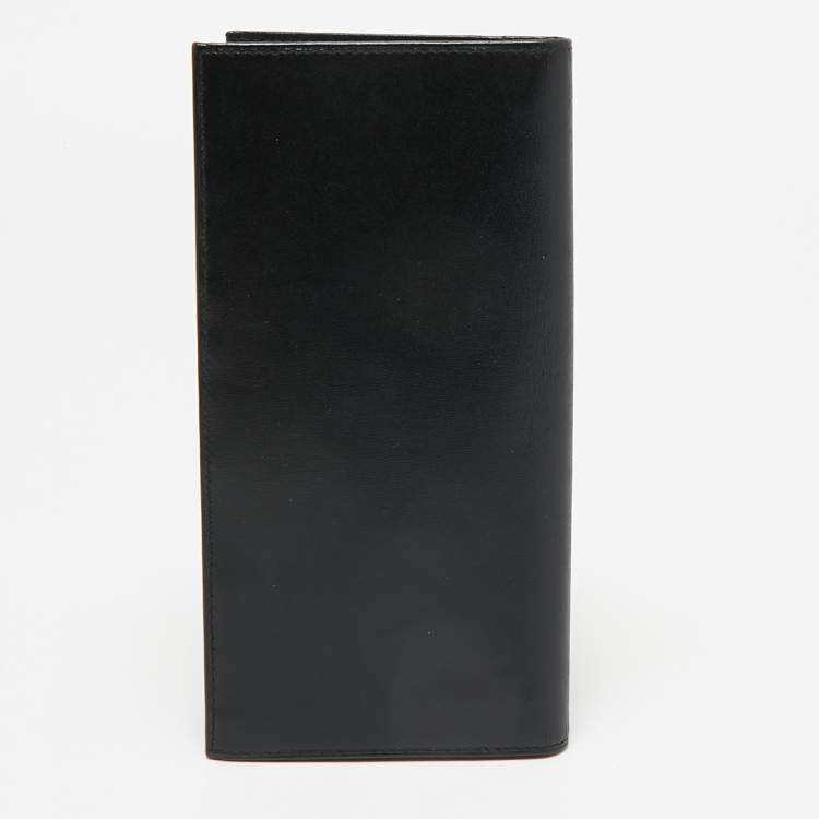 Pre Owned Cartier Black Leather Pasha de Cartier Long Wallet