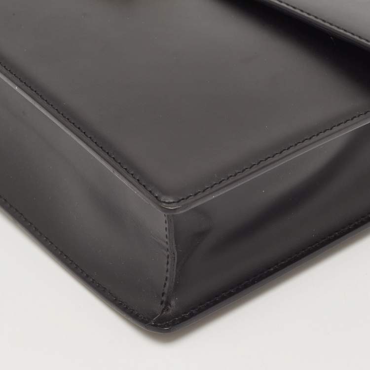 Pre Owned Cartier Black Leather Pasha Wristlet Clutch