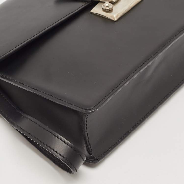 Pre Owned Cartier Black Leather Pasha Wristlet Clutch