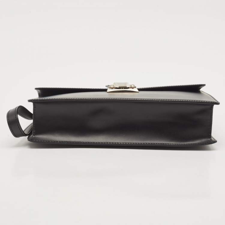 Pre Owned Cartier Black Leather Pasha Wristlet Clutch