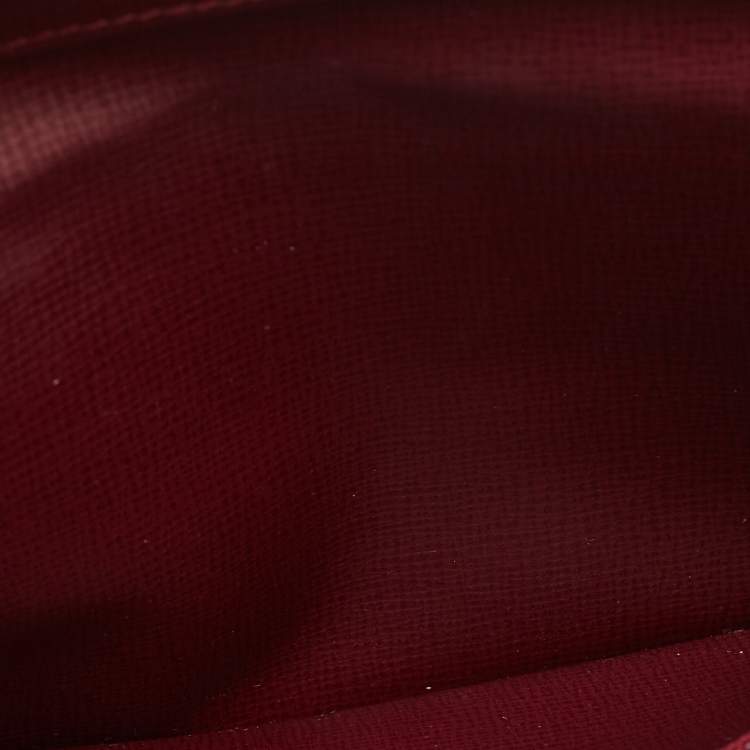 Pre Owned Cartier Burgundy Leather Must de Cartier Long Wallet