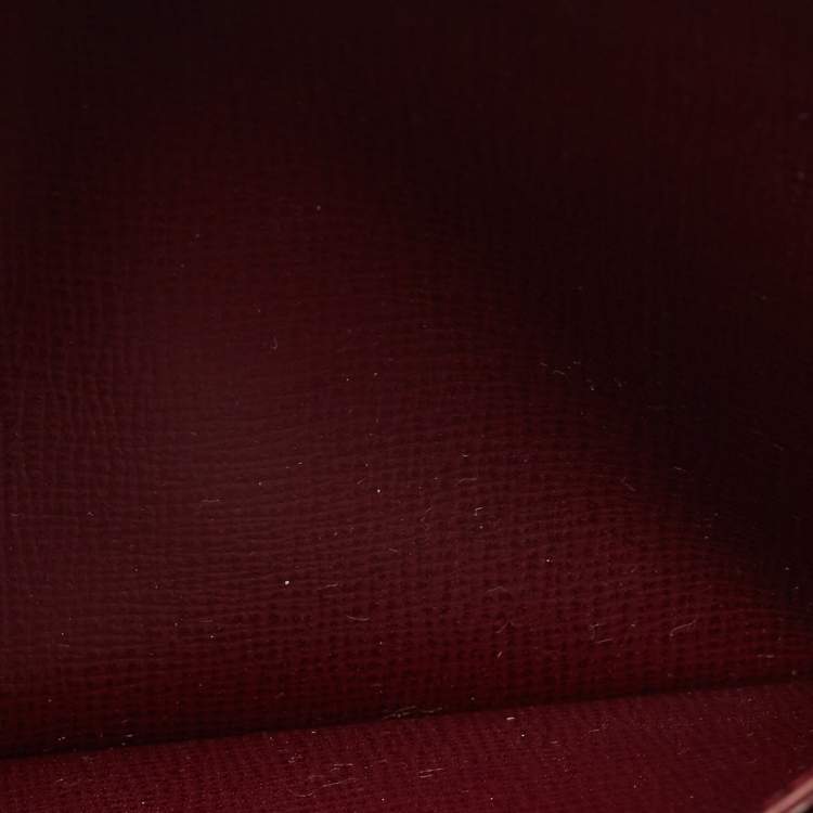Pre Owned Cartier Burgundy Leather Must de Cartier Long Wallet