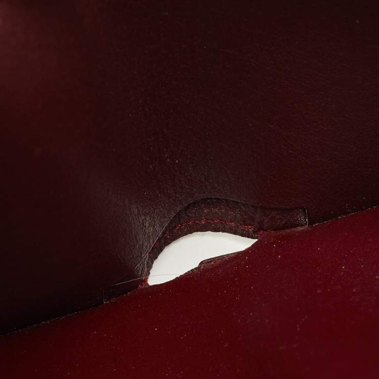 Pre Owned Cartier Red Leather Must de Cartier Bifold Wallet