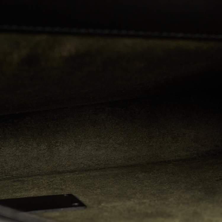 Pre Owned Cartier Pasha Black Leather Briefcase Bag