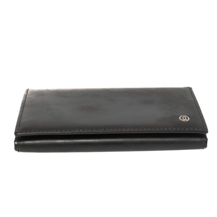Pre Owned Cartier Black Leather Card Holder