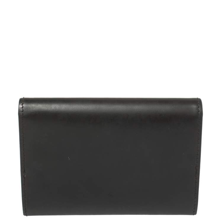 Pre Owned Cartier Black Leather Card Holder