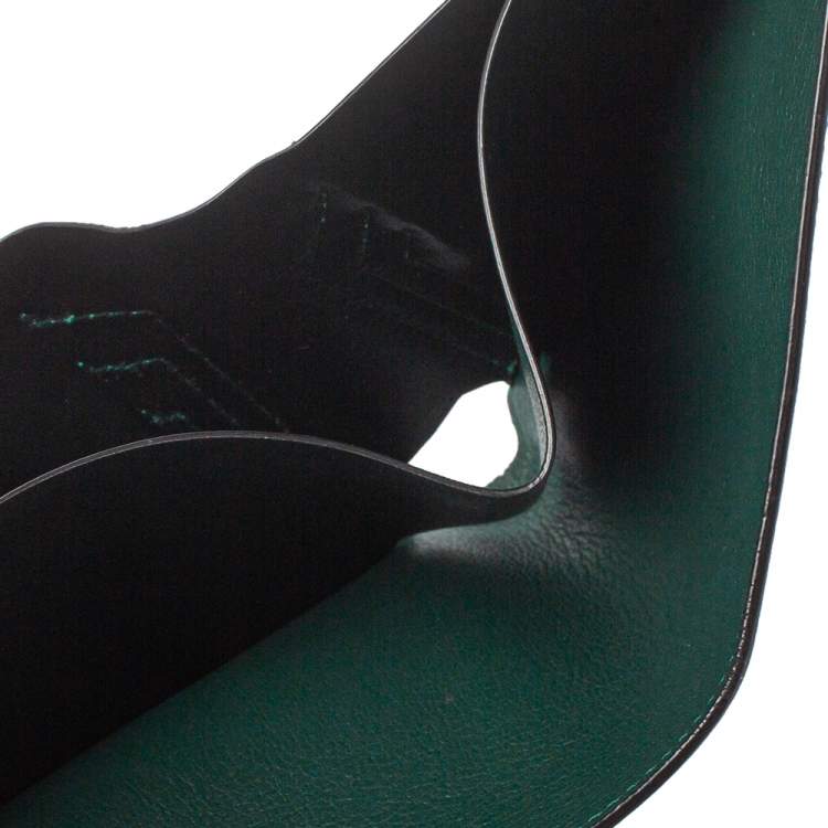 مملوكة مسبقًا Cartier Green Leather Must De Cartier Bifold Wallet 