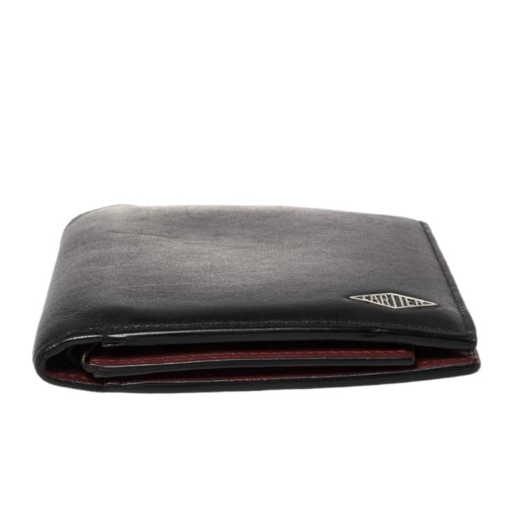 مملوكة مسبقًا Cartier Black Leather Louis Cartier Bifold Wallet