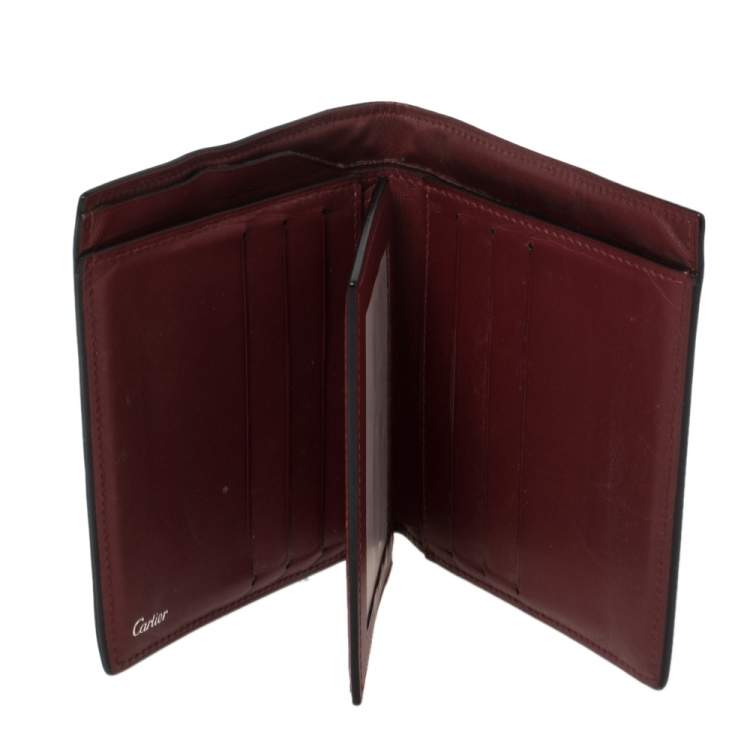 مملوكة مسبقًا Cartier Black Leather Louis Cartier Bifold Wallet