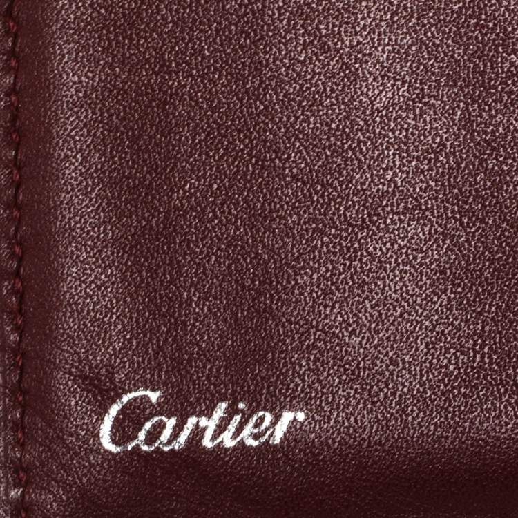 مملوكة مسبقًا Cartier Black Leather Louis Cartier Bifold Wallet