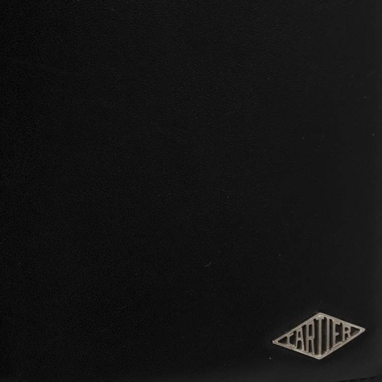 مملوكة مسبقًا Cartier Black Leather Louis Cartier Bifold Wallet