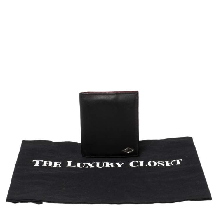 مملوكة مسبقًا Cartier Black Leather Louis Cartier Bifold Wallet