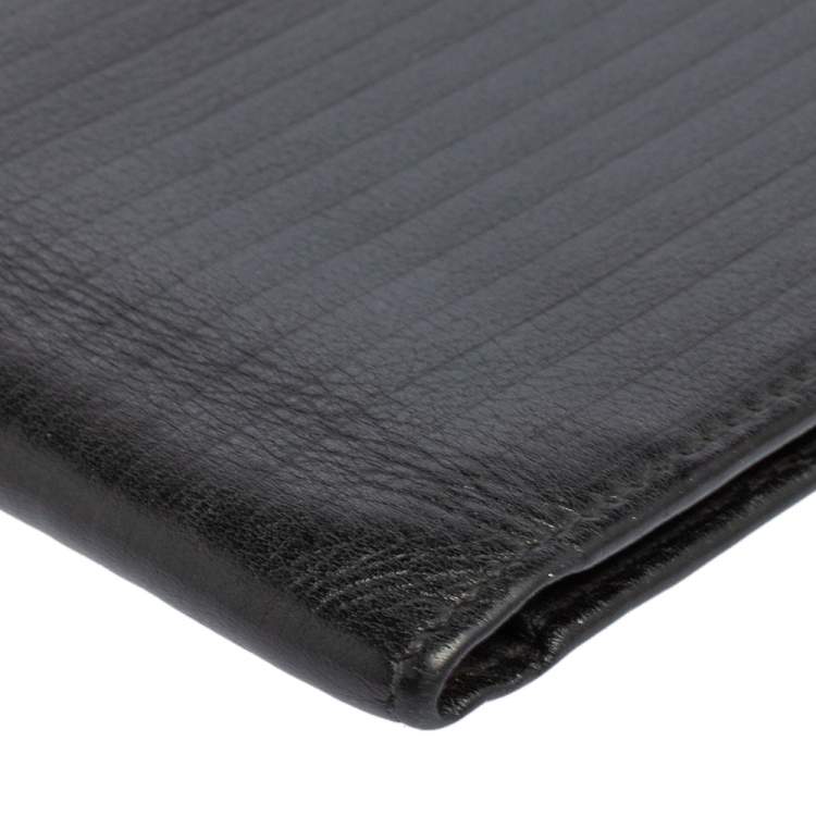 Pre Owned Cartier Black Leather Pasha De Bifold Wallet