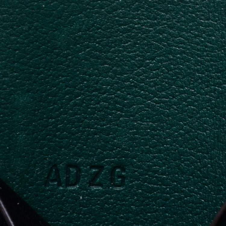 Pre Owned Cartier Green Leather Must de Cartier Card Holder