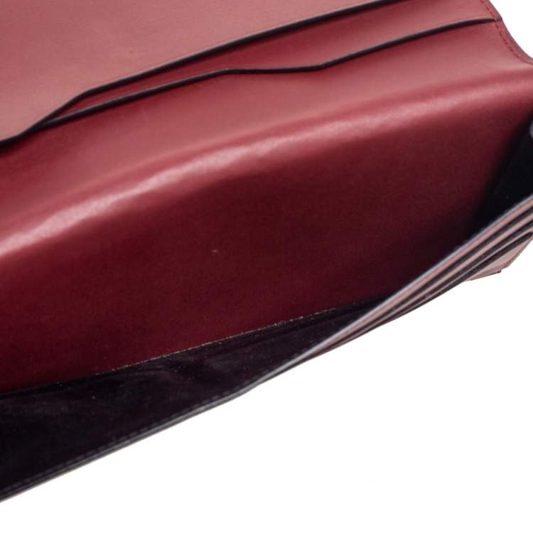 Pre Owned Cartier Black Leather Louis Cartier Bifold Continental Wallet