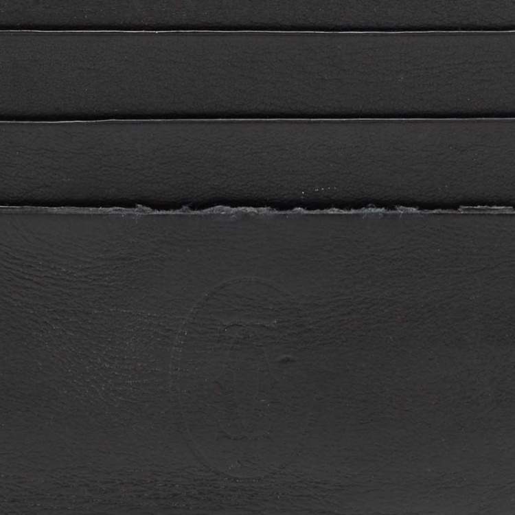 Pre Owned Cartier Black Leather Must de Cartier Card Holder