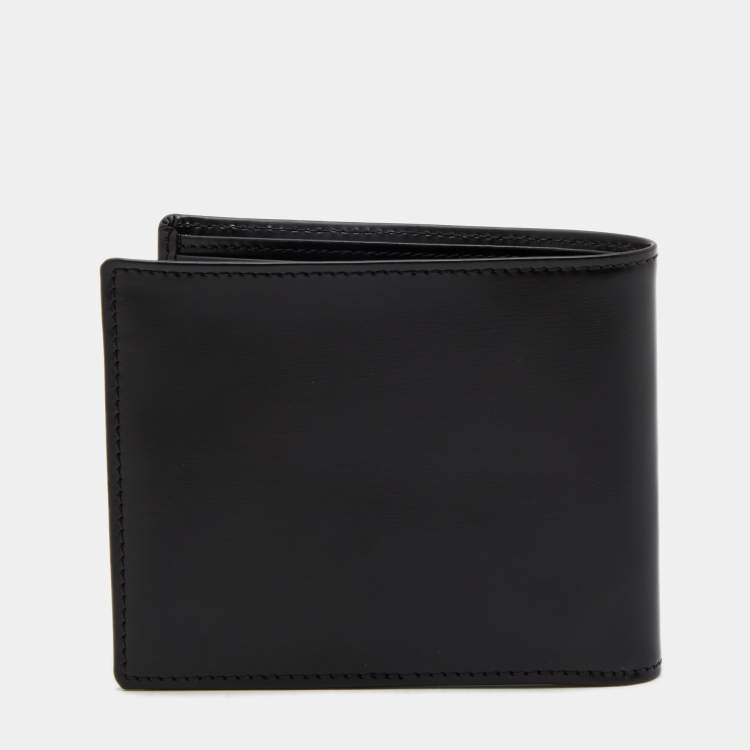 Pre Owned Cartier Black Leather Must De Cartier Bifold Wallet
