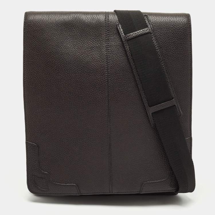 Cartier Black Leather Flap Messenger Bag Cartier | The Luxury Closet