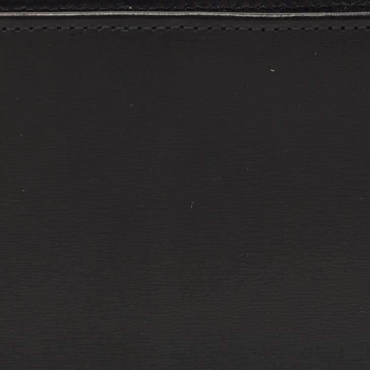 Pre Owned Cartier Black Leather Must De Cartier Bifold Wallet
