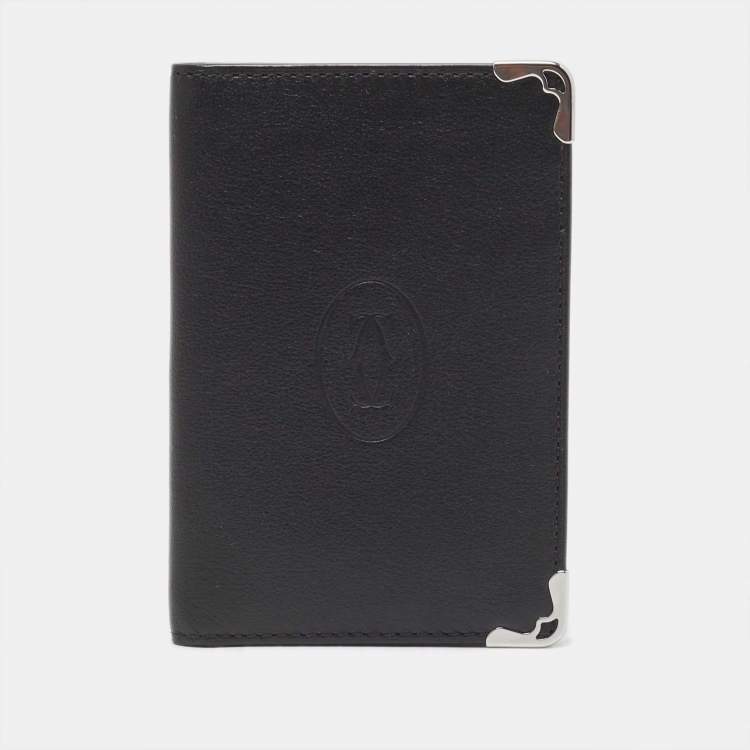 Cartier Black Leather Must De Cartier Card Holder Cartier TLC