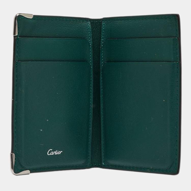 Cartier Green Leather Must de Cartier 6CC Card Holder Cartier TLC