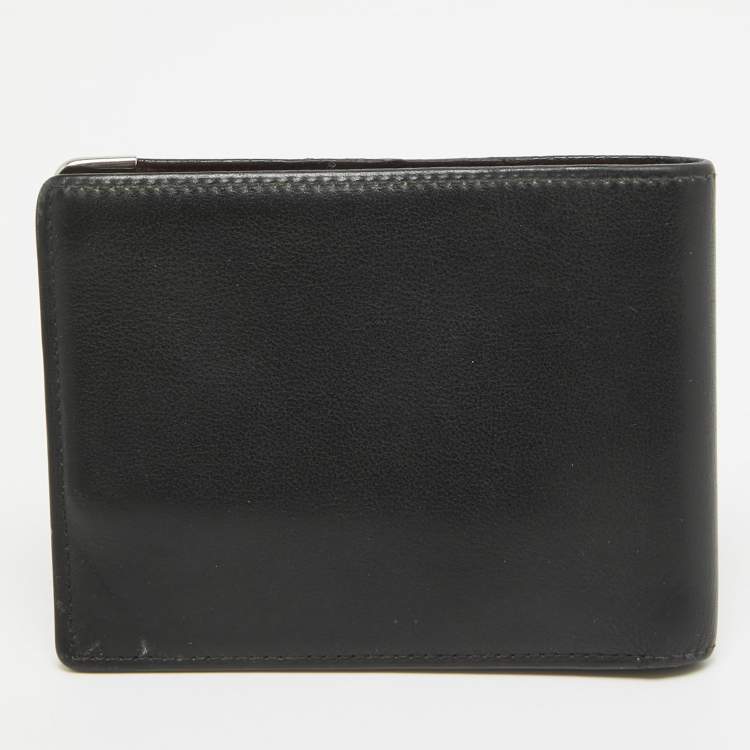 Pre Owned Cartier Black Leather Must de Cartier Wallet