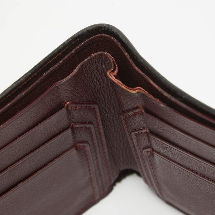 Pre Owned Cartier Black Leather Must de Cartier Wallet