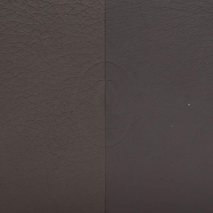 Pre Owned Cartier Two Tone Grey Leather Must De Cartier Bifold Wallet