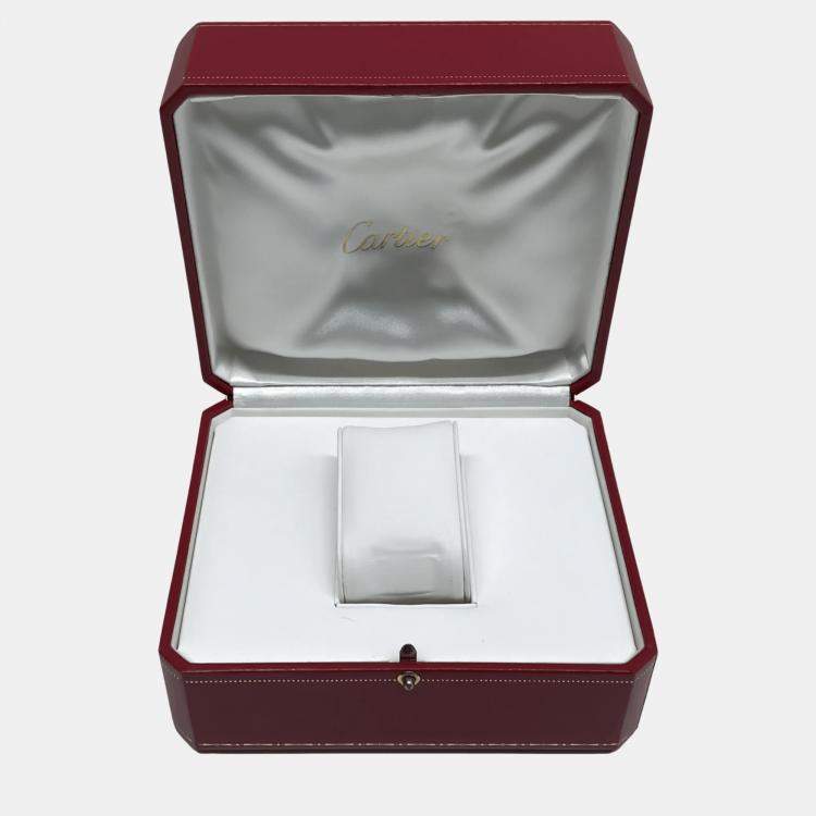 Pre Owned Cartier Silver 18k Rose Gold Ballon Bleu WE900851 Automatic Men's Wristwatch 42 mm