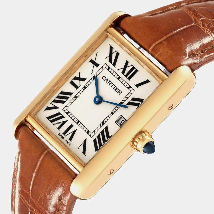 Cartier tank louis mens watch best sale