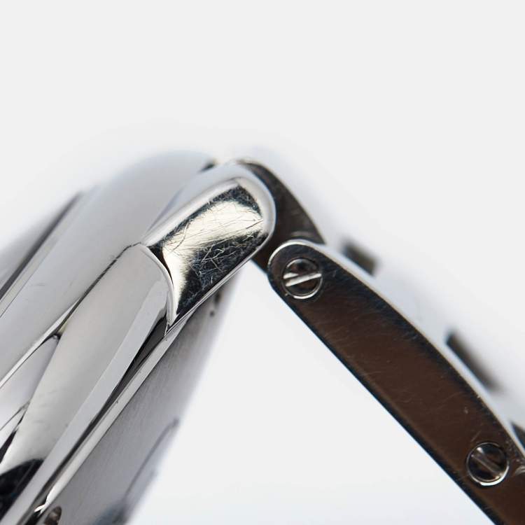 Pre Owned Cartier Silver Stainless Steel Ballon Bleu W69012Z4 Men's Wristwatch 42 mm