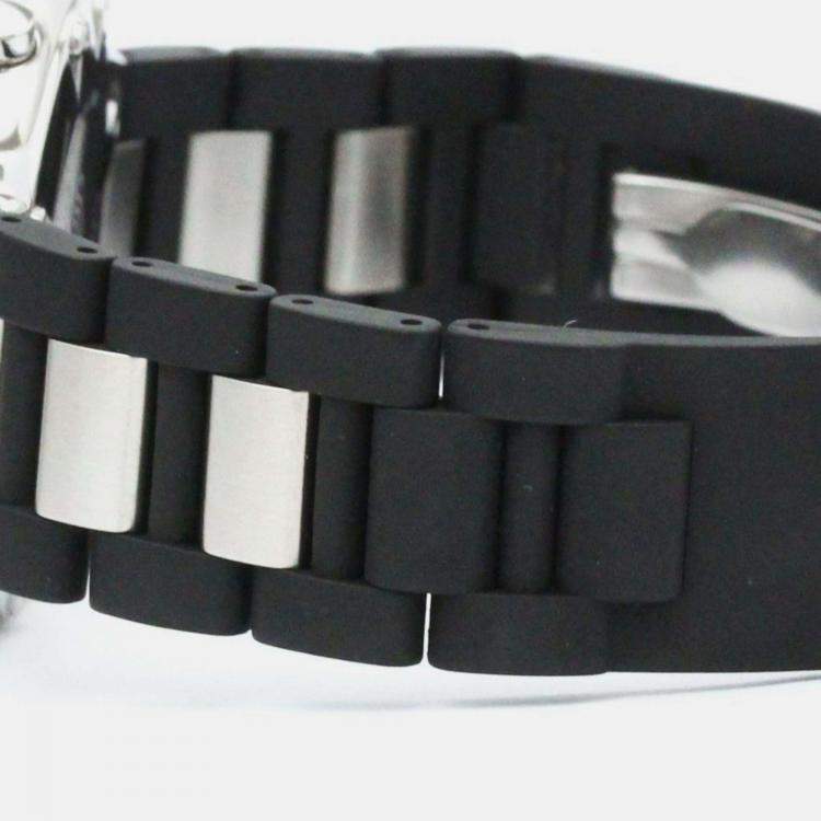 Pre Owned Cartier Black Stainless Steel Must 21 Quartz Men's Wristwatch 38 mm