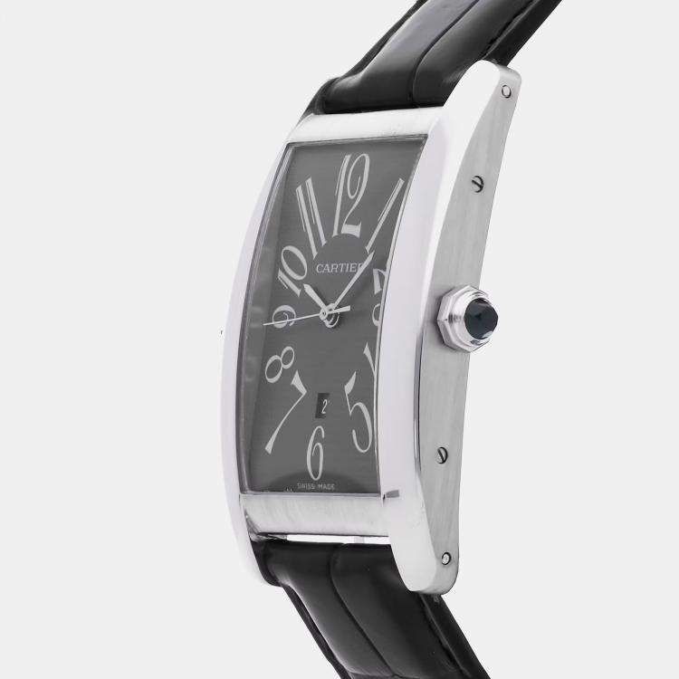 Pre Owned Cartier Tank Americaine Large W2605229 26x45mm Automatic Men's Wristwatch 
