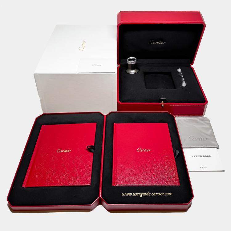 Pre Owned Cartier Santos de Cartier WHSA0026 Manual Winding Silver Stainless Steel Men’s Wristwatch 40mm