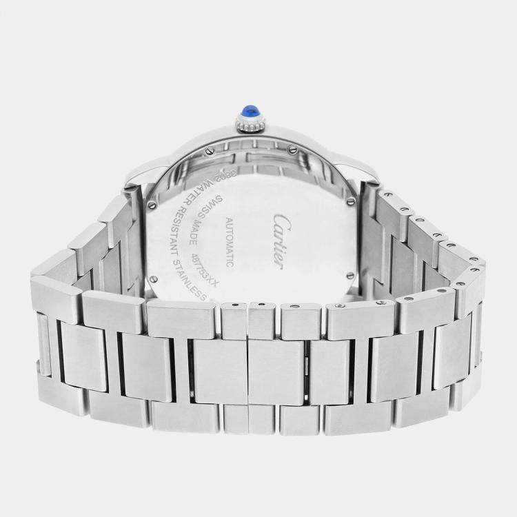 Pre Owned Cartier Ronde Solo WSRN0023 Automatic Blue Stainless Steel Men's Wristwatch 42 mm