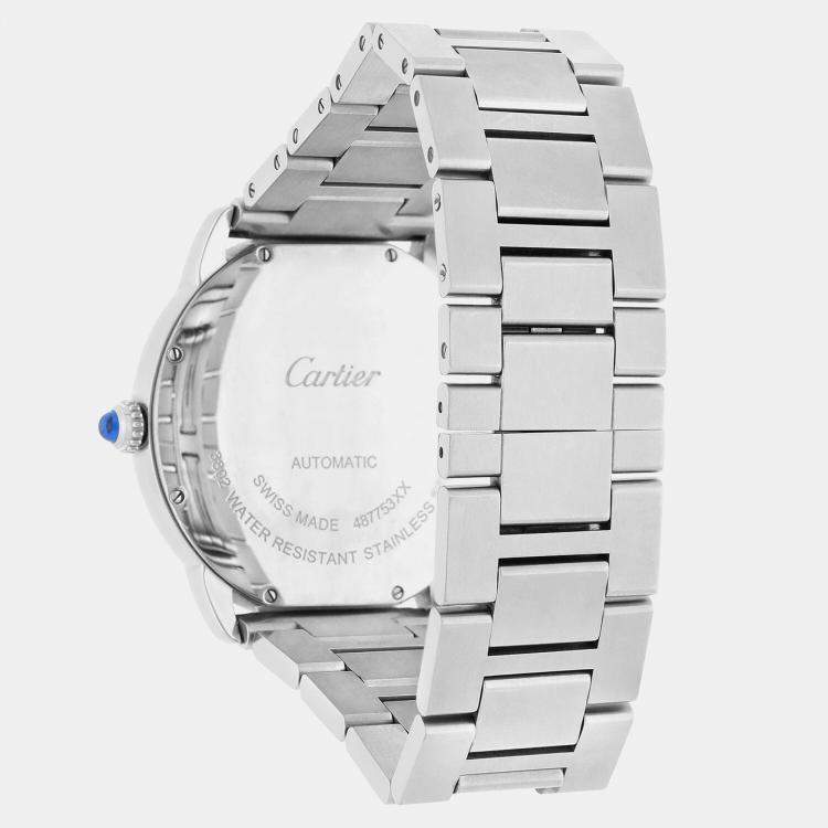Pre Owned Cartier Ronde Solo WSRN0023 Automatic Blue Stainless Steel Men's Wristwatch 42 mm