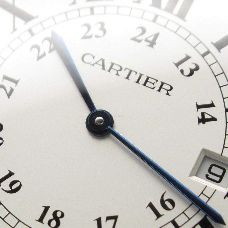 Pre Owned Cartier Ronde Solo W6701005 Quartz Silver Stainless Steel Men's Wristwatch  35.5 mm