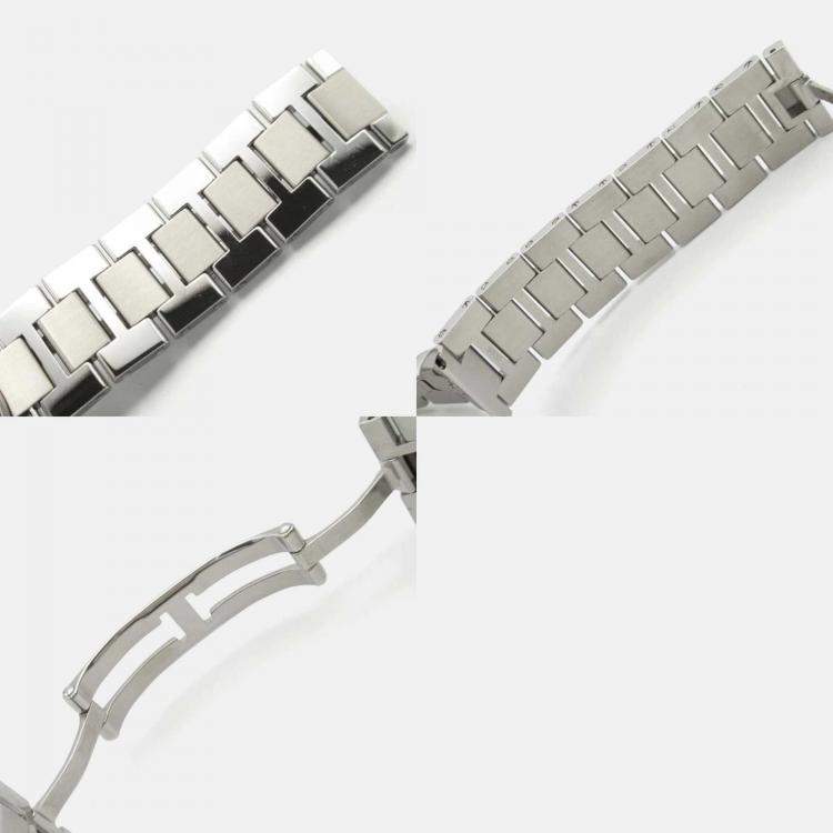Pre Owned Cartier Ronde Solo W6701005 Quartz Silver Stainless Steel Men's Wristwatch  35.5 mm