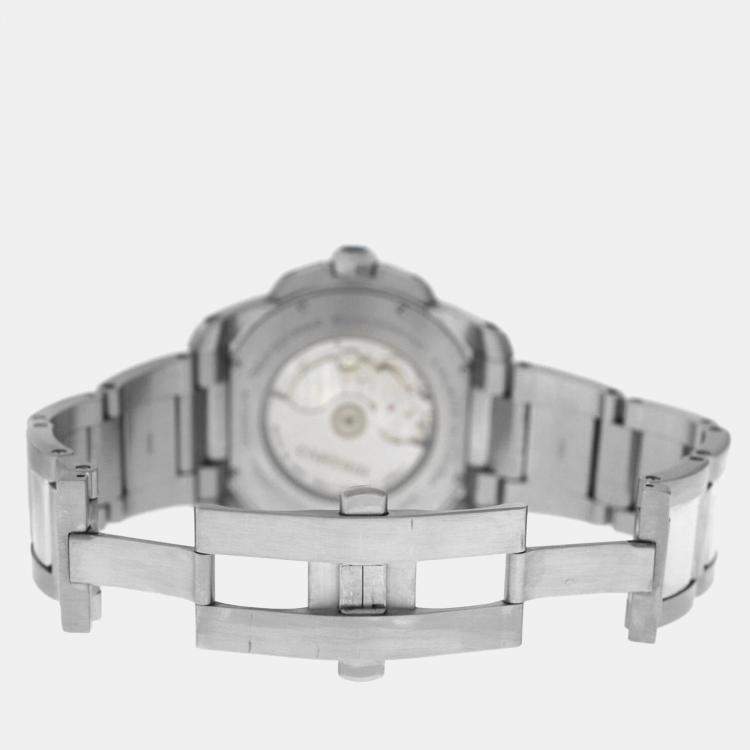 Pre Owned Cartier Calibre de Cartier W7100015 Automatic Silver Stainless Steel  Men's Wristwatch 42 mm