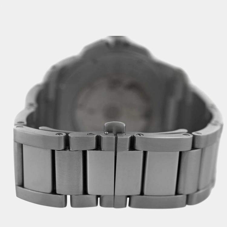 Pre Owned Cartier Calibre de Cartier W7100016 Automatic Black Stainless Steel Men's Wristwatch 42 mm
