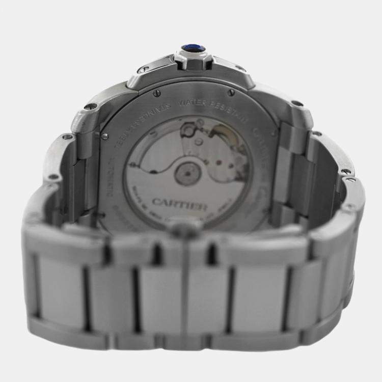 Pre Owned Cartier Calibre de Cartier W7100016 Automatic Black Stainless Steel Men's Wristwatch 42 mm