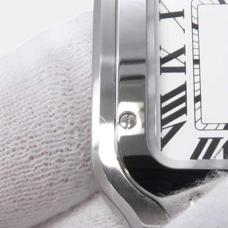 Pre Owned Cartier Santos WSSA0029 Automatic Silver Stainless Steel Men's Wristwatch 35 mm