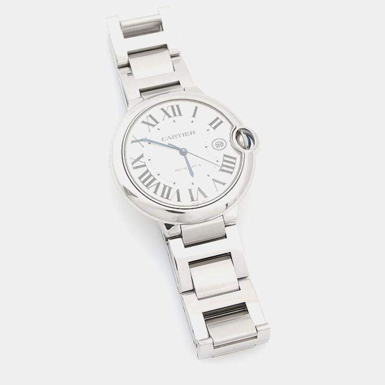 مملوكة مسبقًا Cartier Ballon Bleu W69012Z4 Automatic Stainless Steel Men's Wristwatch 42 mm