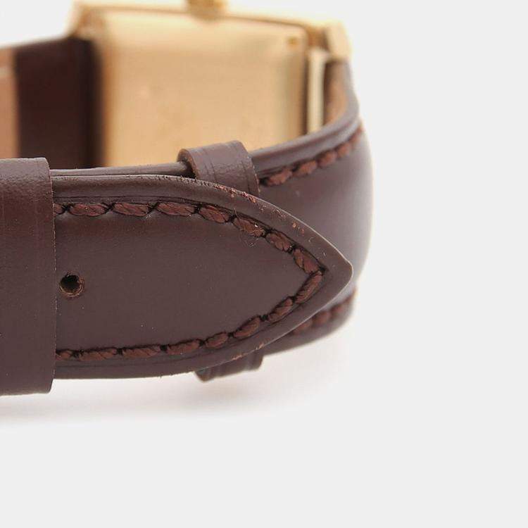 مملوكة مسبقًا ساعة يد رجالية كارت ير تانك فرنسيس W5000156 أوتوماتيك ذهب أصفر 28 مم