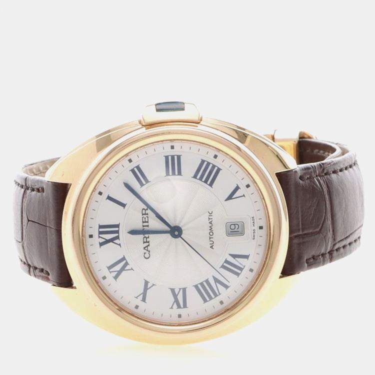 مملوكة مسبقًا Cartier Cle WGCL0004 Automatic Rose Gold Men's Wristwatch 40 mm