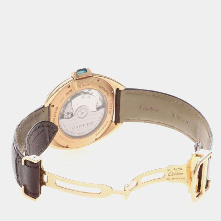 مملوكة مسبقًا Cartier Cle WGCL0004 Automatic Rose Gold Men's Wristwatch 40 mm