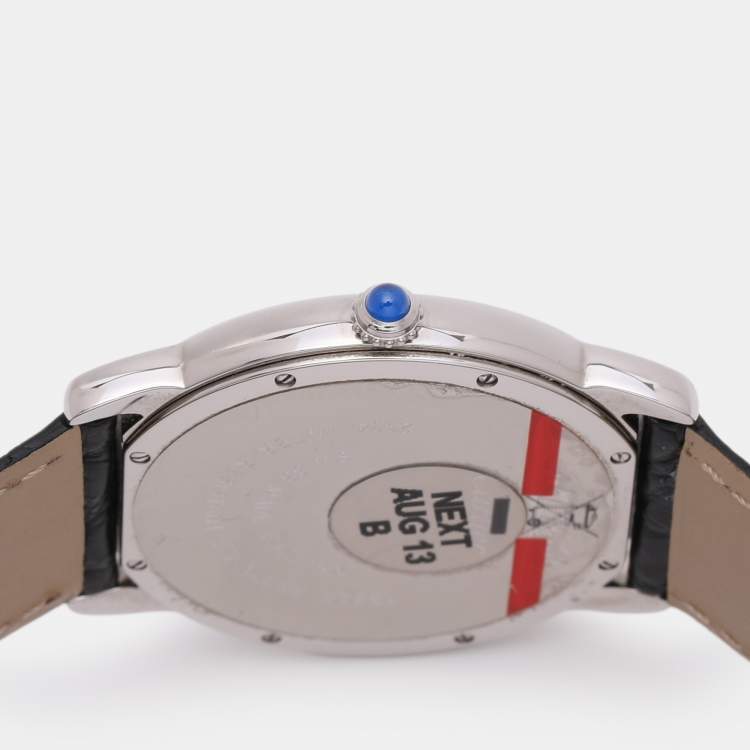 Pre Owned Cartier Ronde Solo W6700255 Quartz Stainless Steel Men's Wristwatch 36 mm