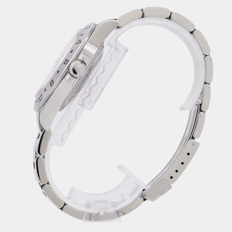 Pre Owned Cartier Calibre de Cartier W7100054 Automatic Black 18k Rose Gold Stainless Steel Men's Wristwatch 42 mm