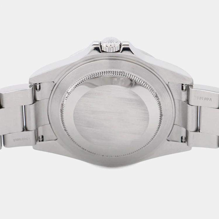 Pre Owned Cartier Calibre de Cartier W7100054 Automatic Black 18k Rose Gold Stainless Steel Men's Wristwatch 42 mm