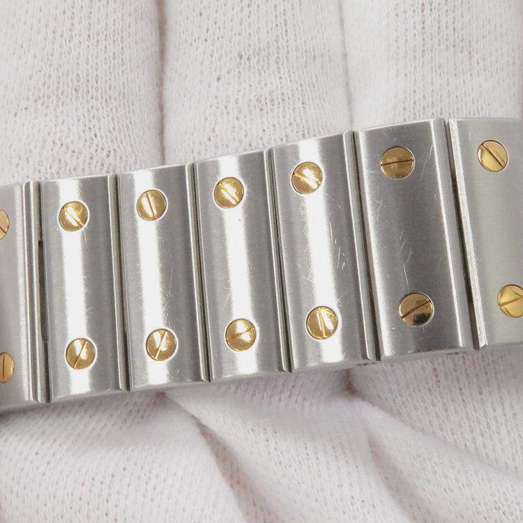 Pre Owned Cartier Santos Galbee W20099C4 Automatic White Stainless Steel Men's Wristwatch 32 mm